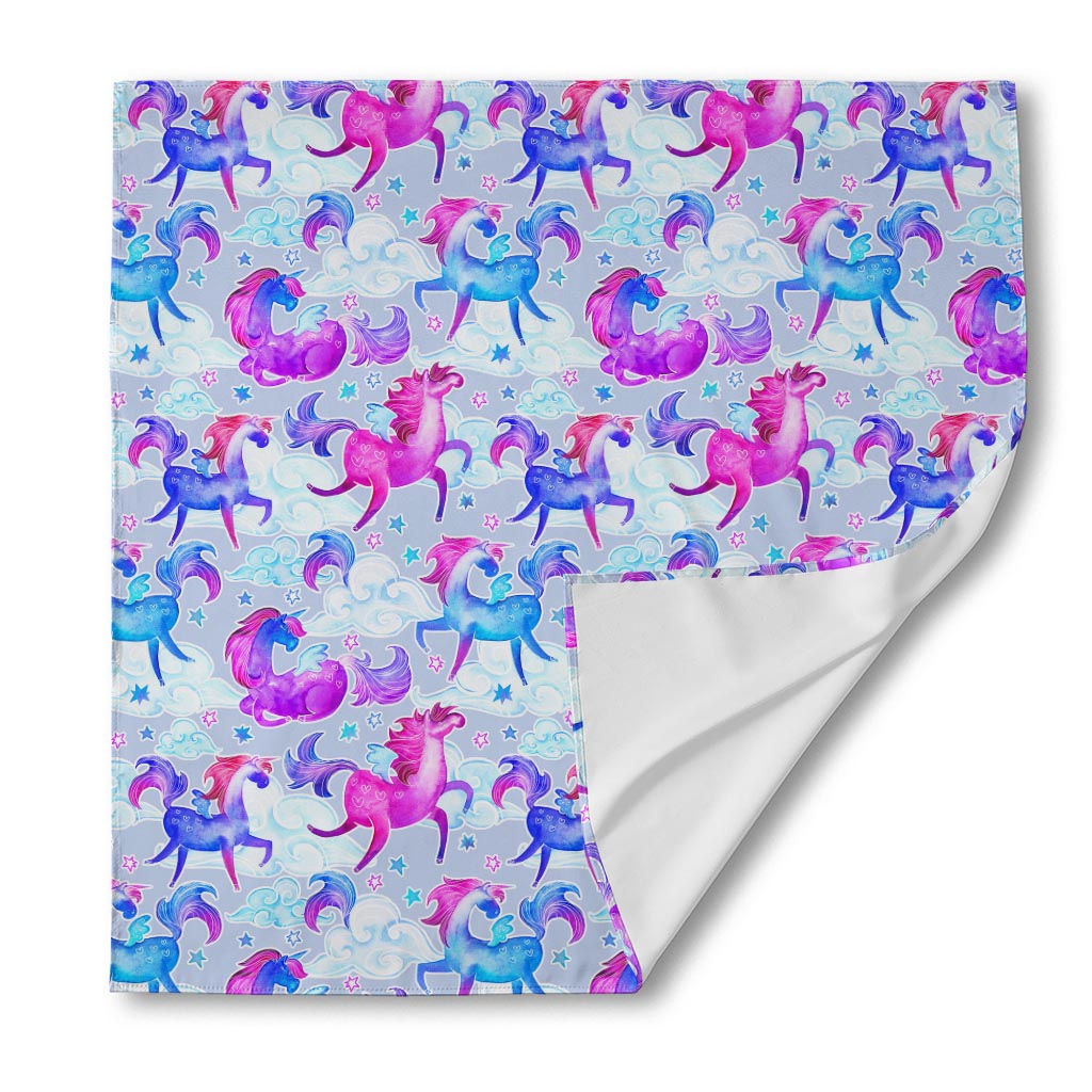 Unicorn Paradise Pattern Print Silk Bandana