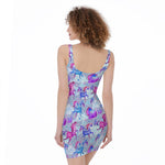 Unicorn Paradise Pattern Print Sleeveless Bodycon Dress