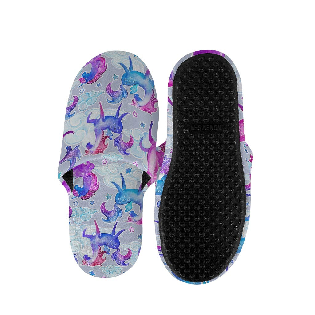Unicorn Paradise Pattern Print Slippers