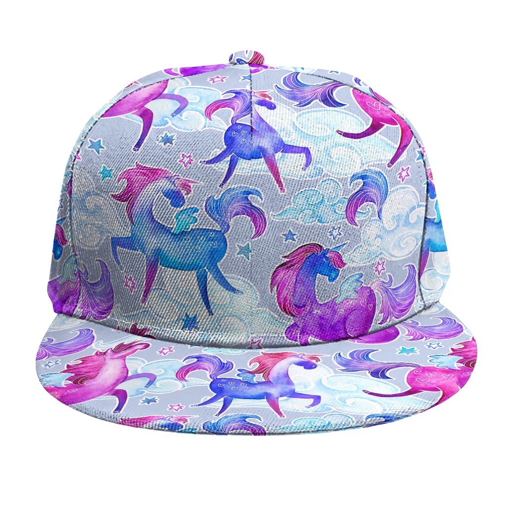 Unicorn Paradise Pattern Print Snapback Cap