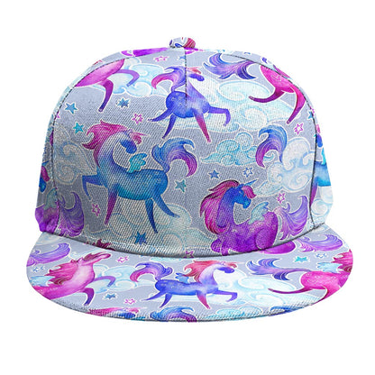Unicorn Paradise Pattern Print Snapback Cap