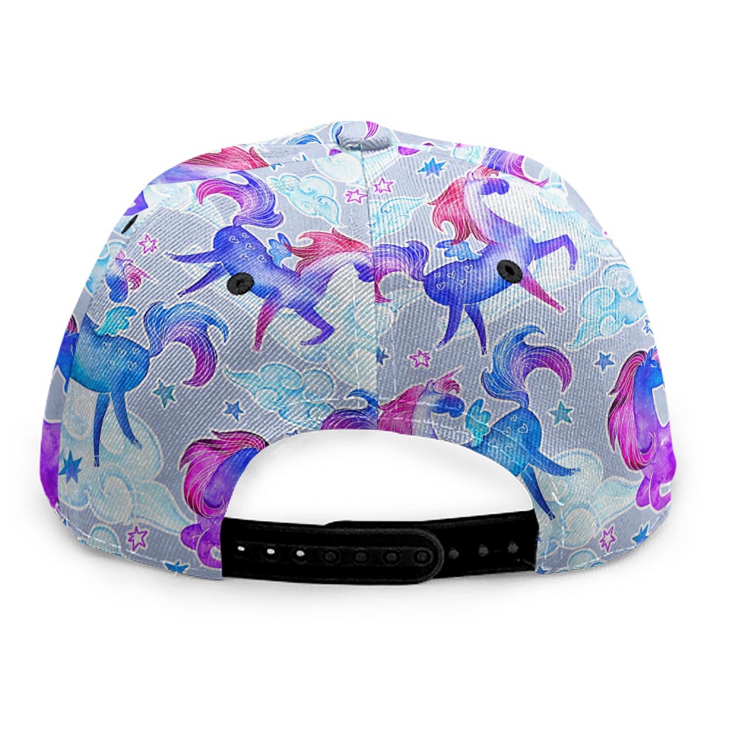Unicorn Paradise Pattern Print Snapback Cap