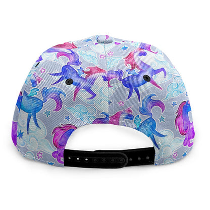 Unicorn Paradise Pattern Print Snapback Cap