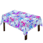 Unicorn Paradise Pattern Print Tablecloth