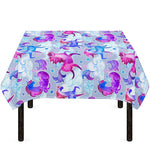 Unicorn Paradise Pattern Print Tablecloth
