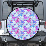 Unicorn Paradise Pattern Print Tire Cover