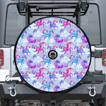 Unicorn Paradise Pattern Print Tire Cover With Camera Hole