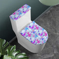 Unicorn Paradise Pattern Print Toilet Lid And Tank Cover Set