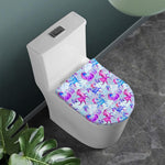 Unicorn Paradise Pattern Print Toilet Lid Cover