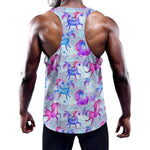 Unicorn Paradise Pattern Print Training Tank Top