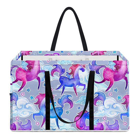 Unicorn Paradise Pattern Print Utility Tote Bag