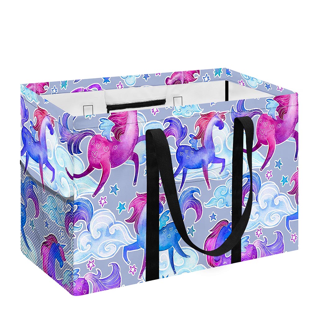 Unicorn Paradise Pattern Print Utility Tote Bag