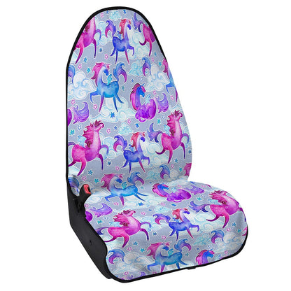 Unicorn Paradise Pattern Print Waterproof Car Seat Cover