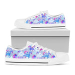Unicorn Paradise Pattern Print White Low Top Sneakers