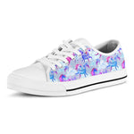 Unicorn Paradise Pattern Print White Low Top Sneakers