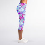 Unicorn Paradise Pattern Print Women's Capri Leggings