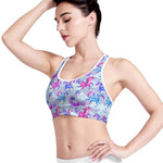 Unicorn Paradise Pattern Print Women's Sports Bra