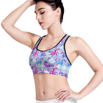 Unicorn Paradise Pattern Print Women's Sports Bra