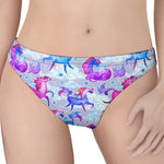 Unicorn Paradise Pattern Print Women's Thong
