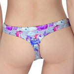 Unicorn Paradise Pattern Print Women's Thong