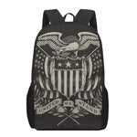 United We Stand American Flag Print 17 Inch Backpack