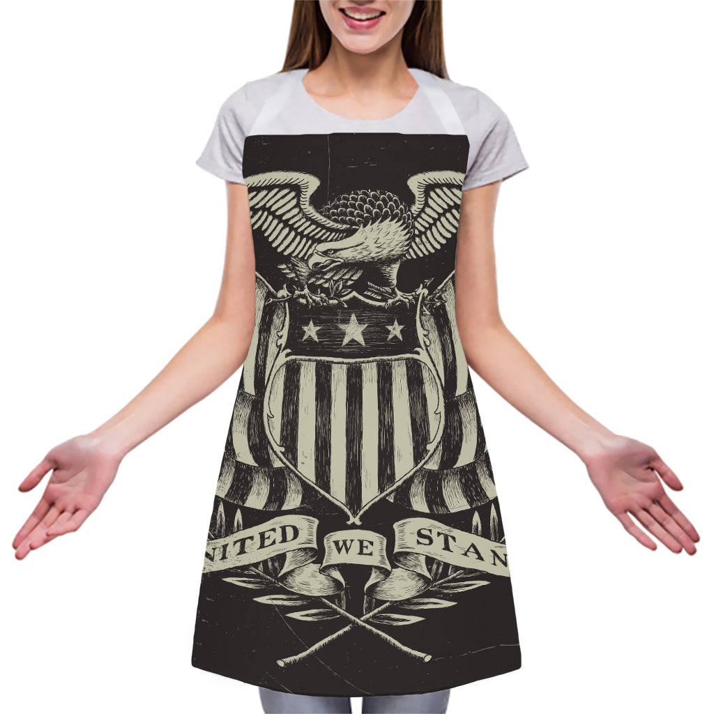 United We Stand American Flag Print Adjustable Apron