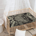 United We Stand American Flag Print Baby Crib Sheet