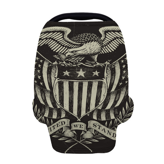 United We Stand American Flag Print Baby Seat Cover