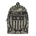 United We Stand American Flag Print Backpack