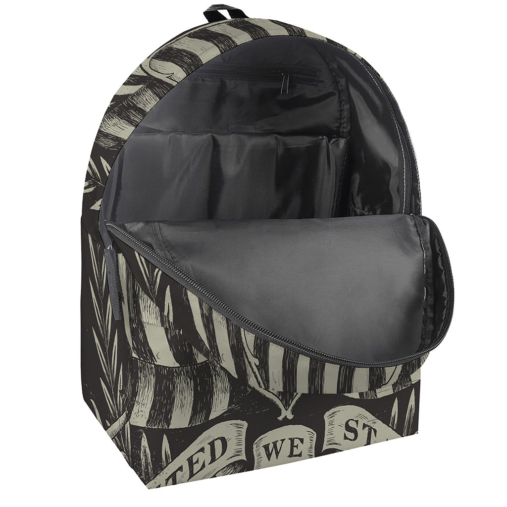 United We Stand American Flag Print Backpack