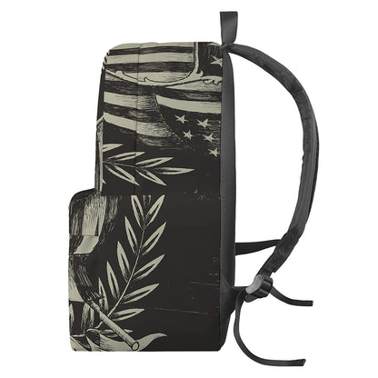 United We Stand American Flag Print Backpack
