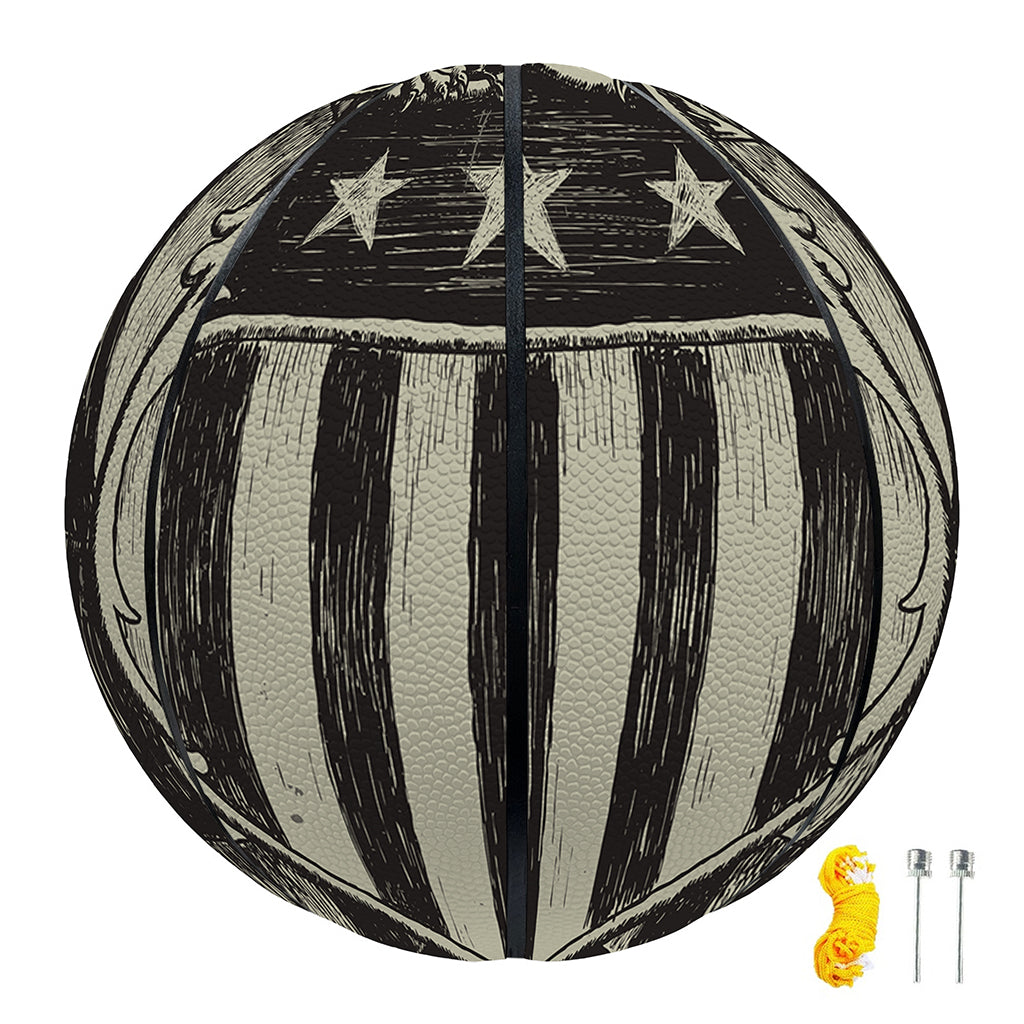 United We Stand American Flag Print Basketball