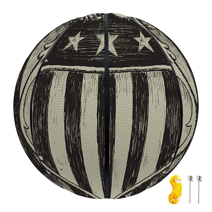 United We Stand American Flag Print Basketball