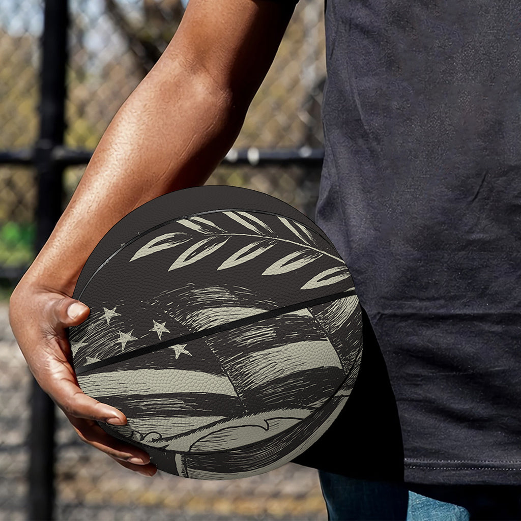 United We Stand American Flag Print Basketball