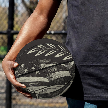 United We Stand American Flag Print Basketball