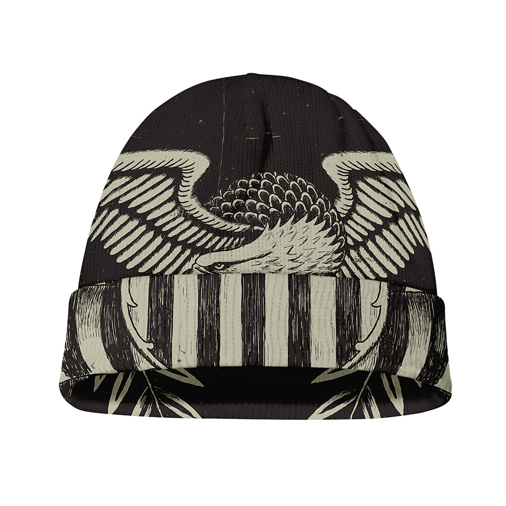 United We Stand American Flag Print Beanie