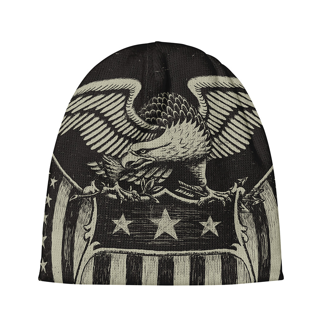 United We Stand American Flag Print Beanie