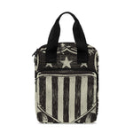 United We Stand American Flag Print Bible Tote Bag