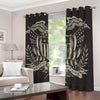 United We Stand American Flag Print Blackout Grommet Curtains