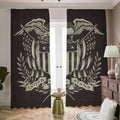 United We Stand American Flag Print Dimout Pencil Pleat Curtains