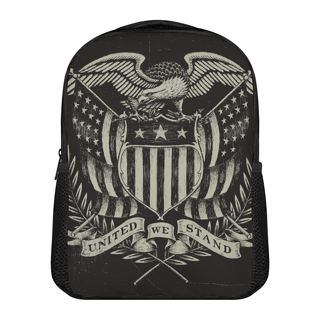 United We Stand American Flag Print Casual Backpack