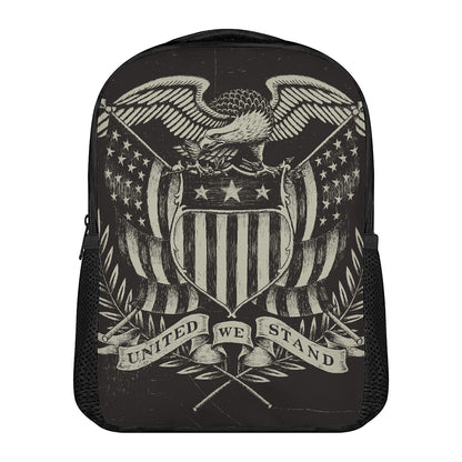 United We Stand American Flag Print Casual Backpack