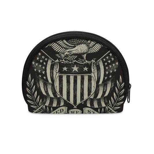 United We Stand American Flag Print Coin Purse