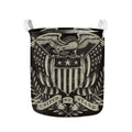 United We Stand American Flag Print Collapsible Laundry Basket