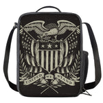 United We Stand American Flag Print Crossbody Lunch Bag