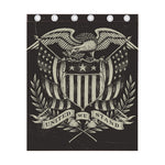 United We Stand American Flag Print Curtain