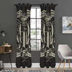 United We Stand American Flag Print Curtain