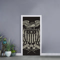 United We Stand American Flag Print Door Sticker