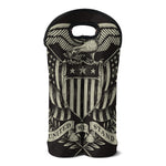 United We Stand American Flag Print Double Neoprene Wine Tote