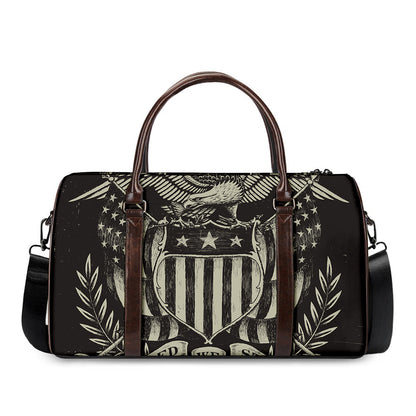 United We Stand American Flag Print Duffle Bag